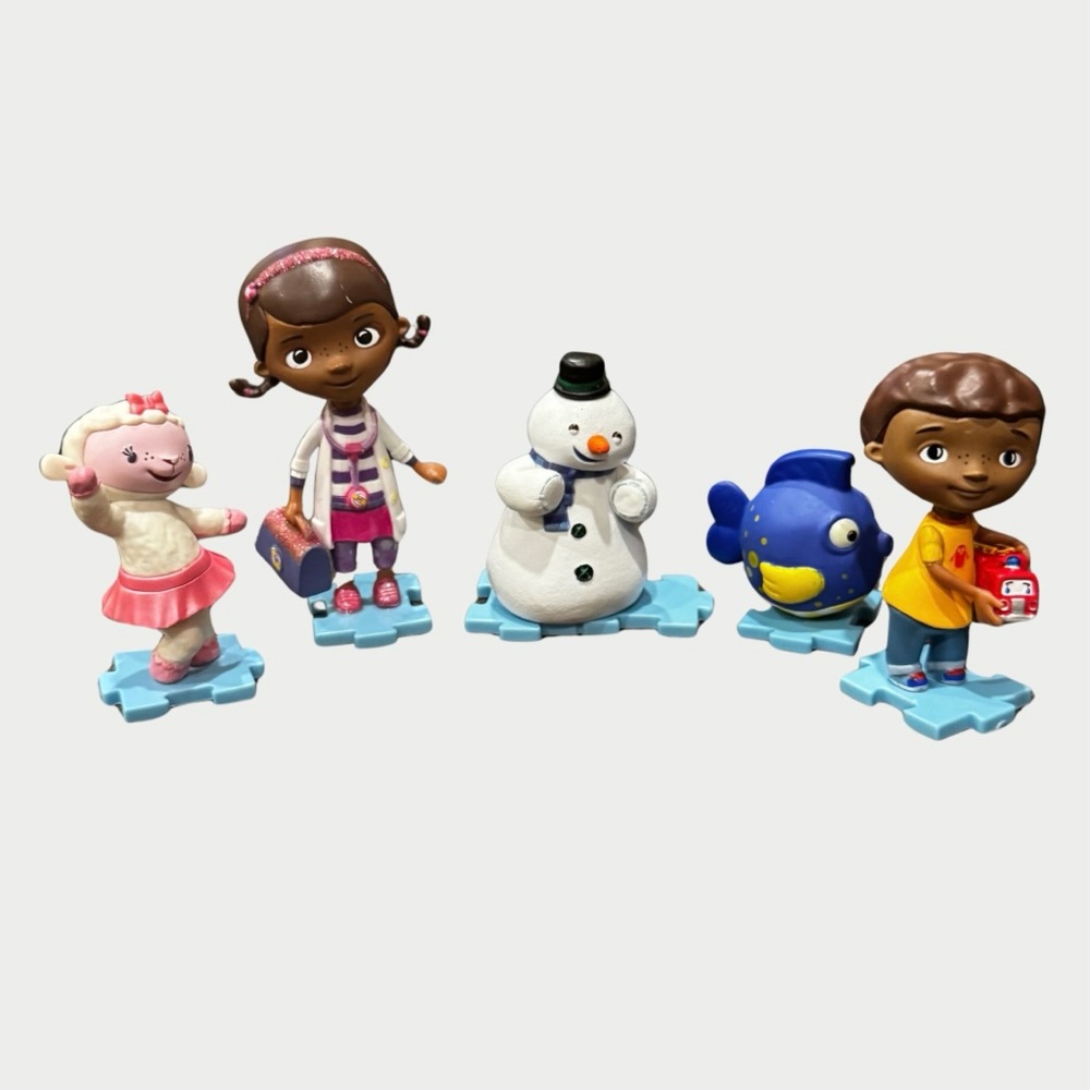 Doc McStuffins PVC Figures Dottie, Donny, Squeakers, Lambie & Chilly